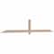 Ekena Millwork Eugene Smooth Timber Gable Bracket, Douglas Fir, 108"W x 18"H x 1 1/2"D x 3 1/2"F, 4/12 Pitch GBW108X18X0204EUG00SDF - alternate 3